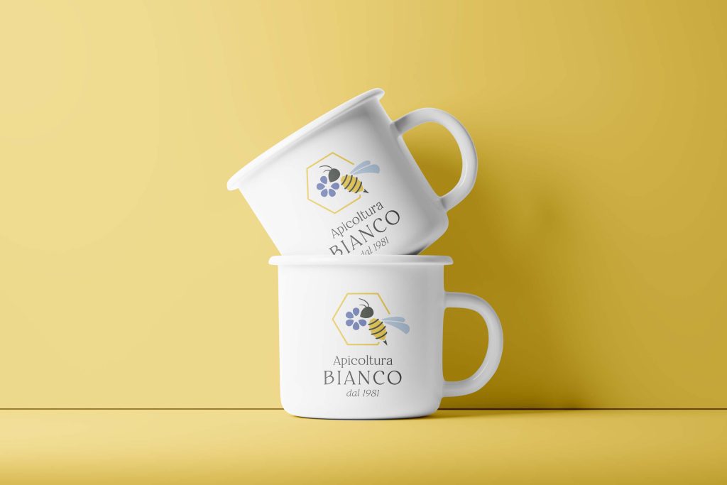 Restyling brand identity apicoltura Bianco
