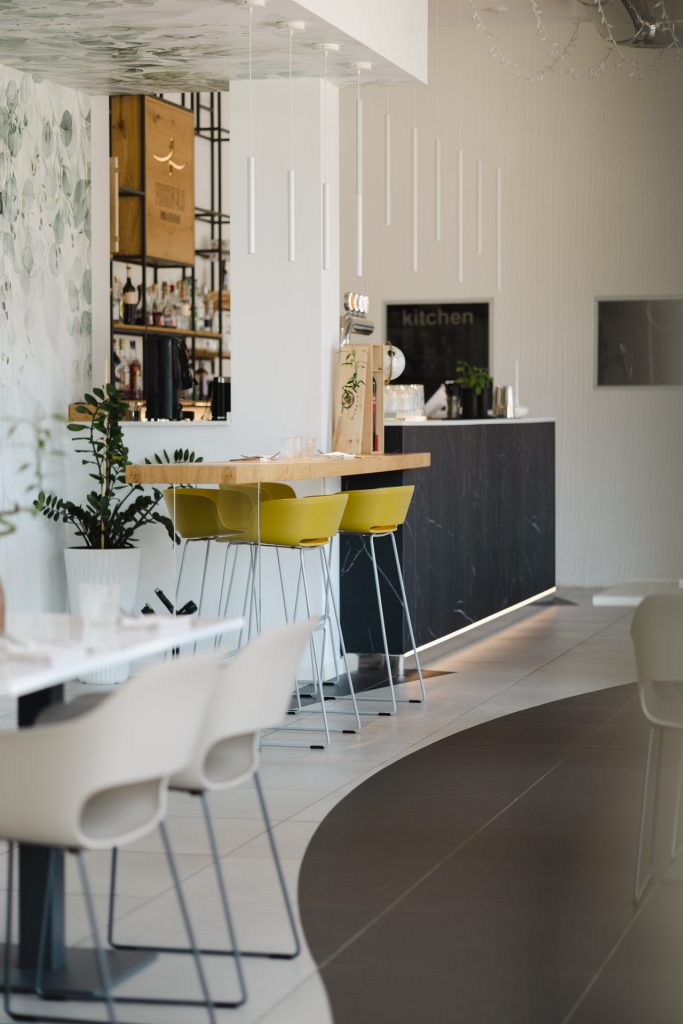 Brand identity declinata all'interno della pinseria