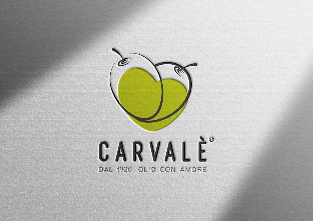 Mockup di logo oleificio olive verdi