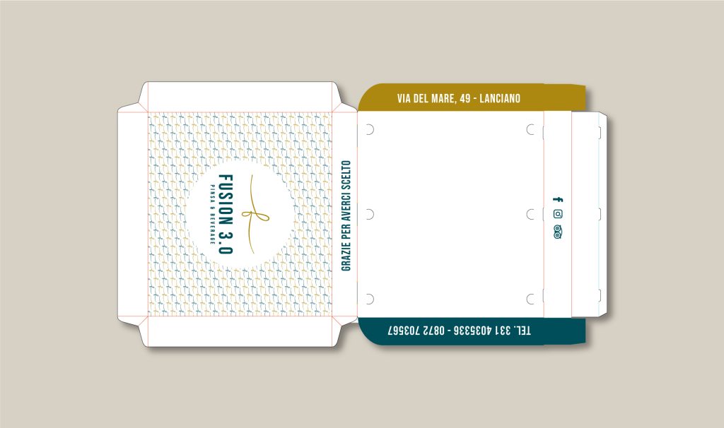 Packaging design cartone per pizze